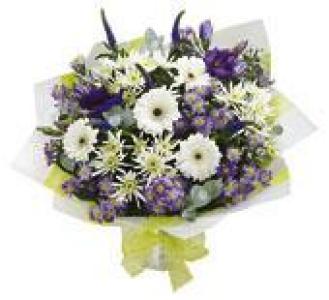 Blue and White Hand Tied