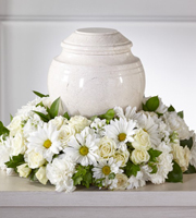 The FTD� Ivory Gardens� Cremation Adornment